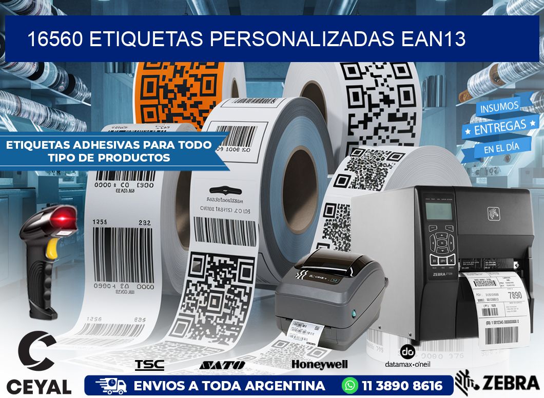 16560 Etiquetas personalizadas ean13