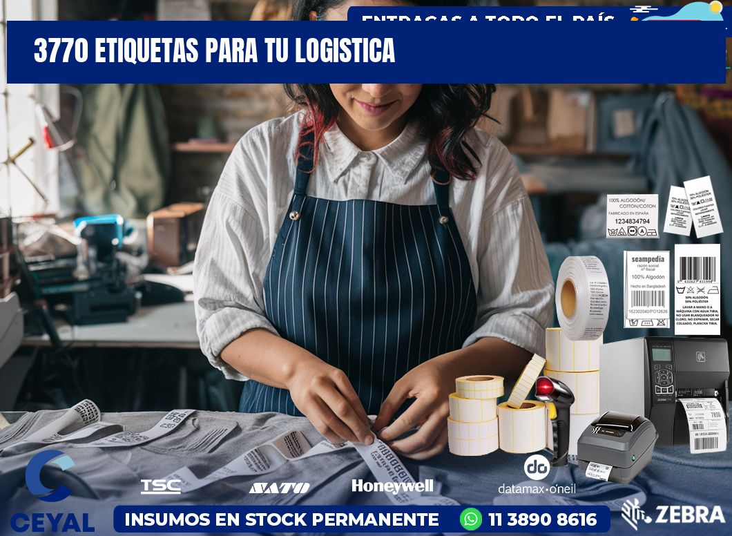 3770 etiquetas para tu logistica