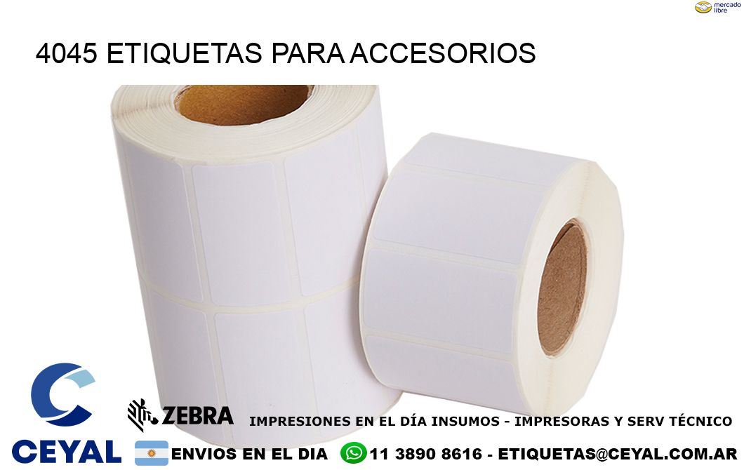 4045 Etiquetas para accesorios