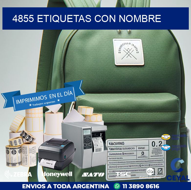 4855 etiquetas con nombre