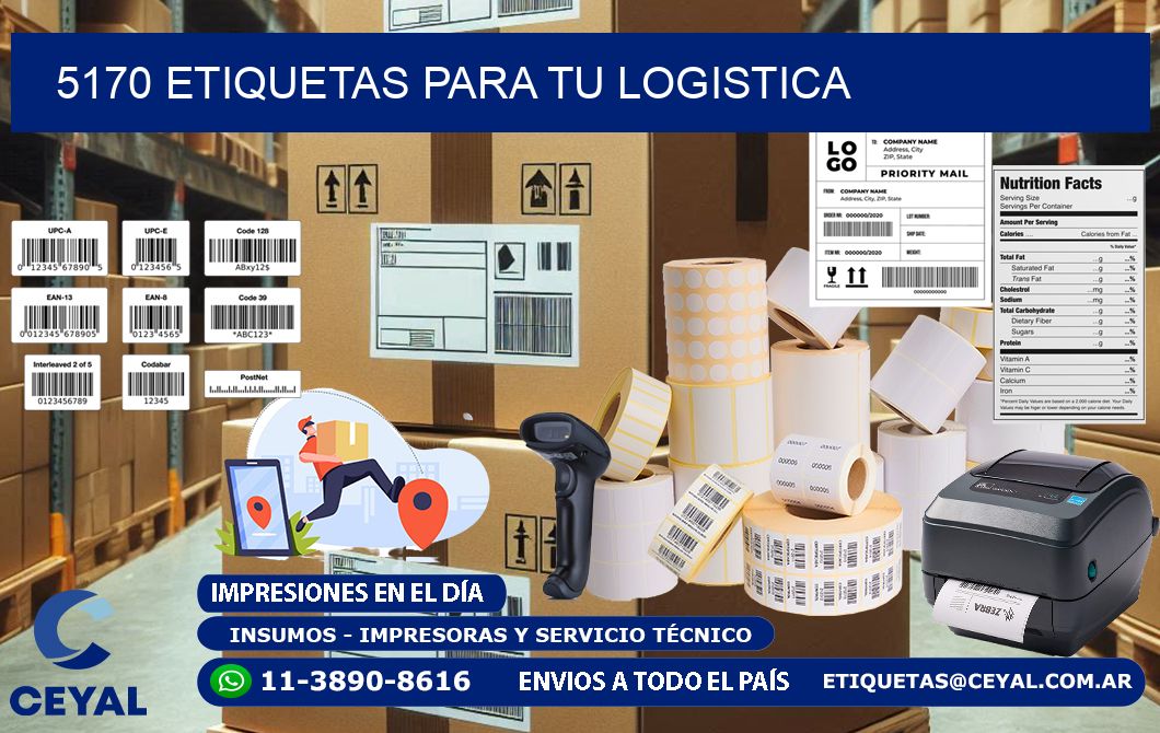 5170 etiquetas para tu logistica