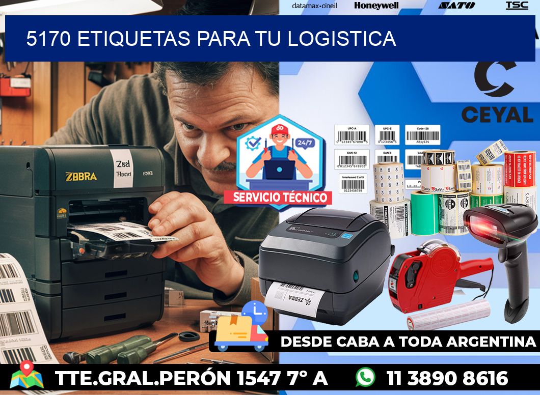 5170 etiquetas para tu logistica