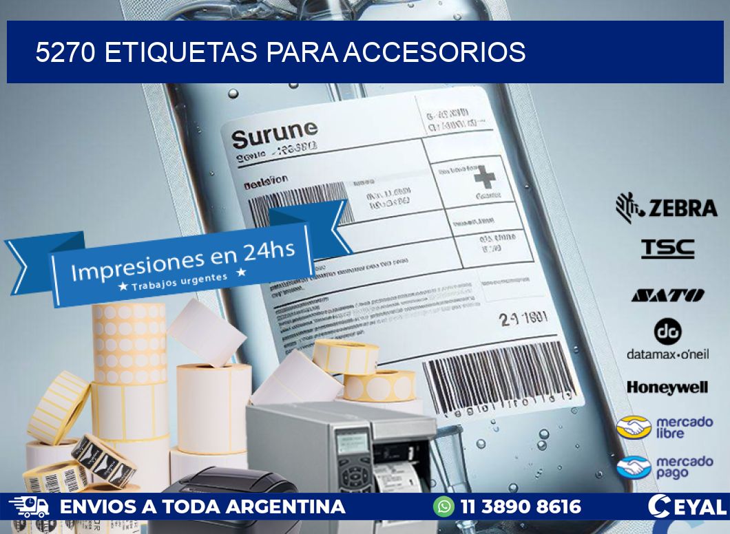 5270 Etiquetas para accesorios