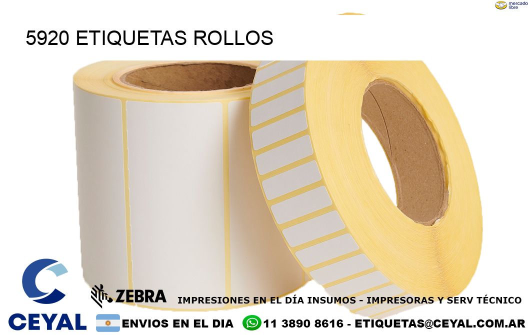 5920 etiquetas rollos