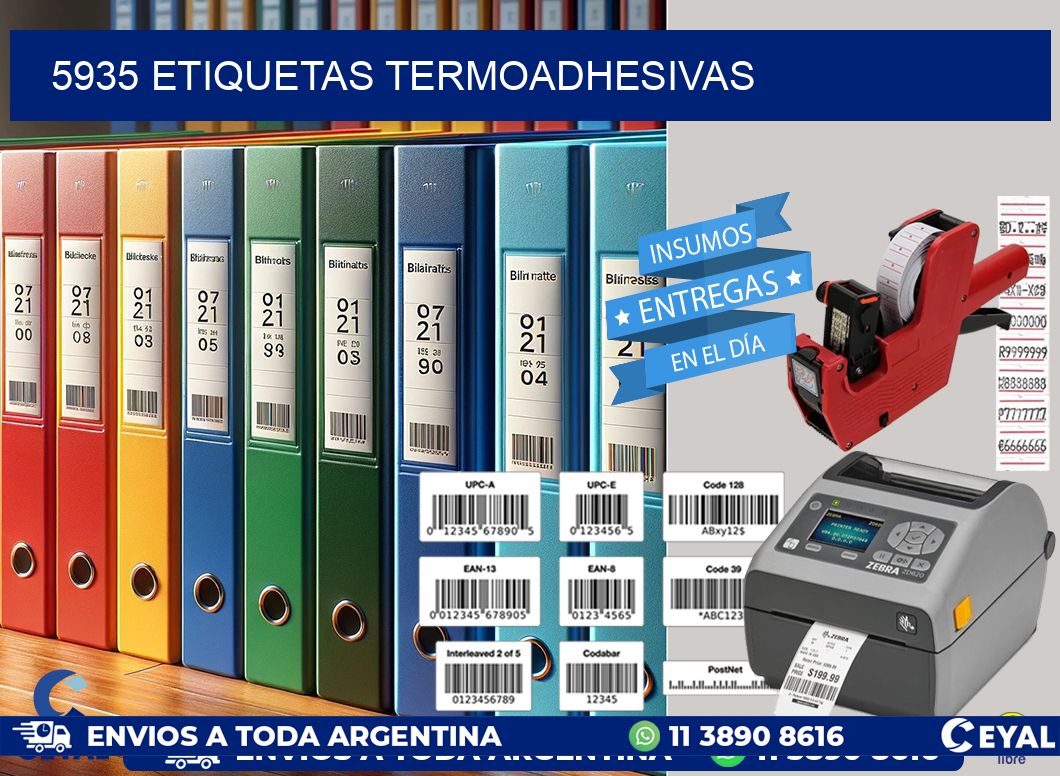 5935 etiquetas termoadhesivas