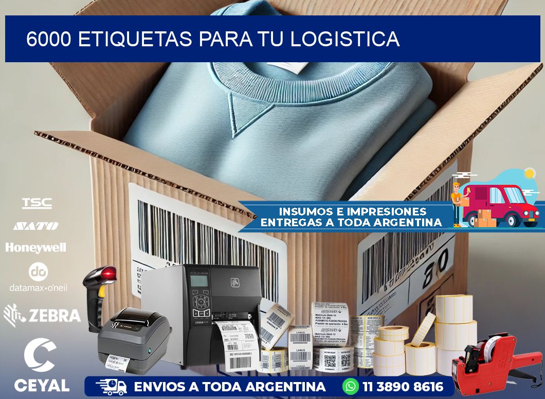 6000 etiquetas para tu logistica