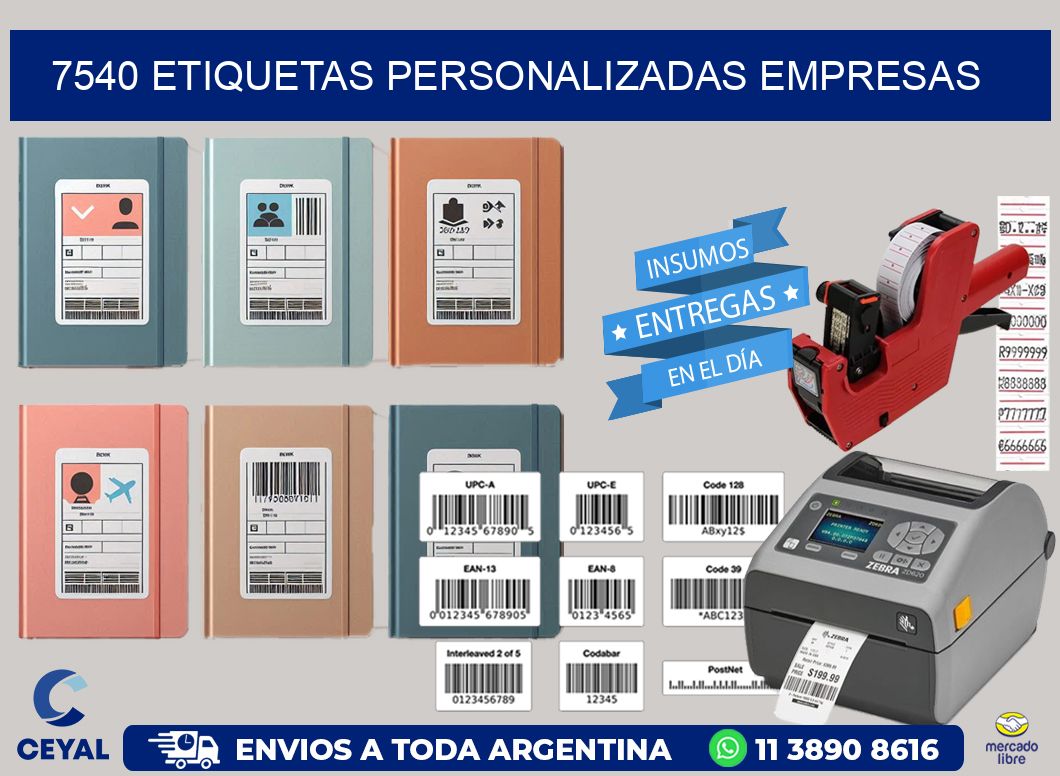 7540 Etiquetas personalizadas empresas