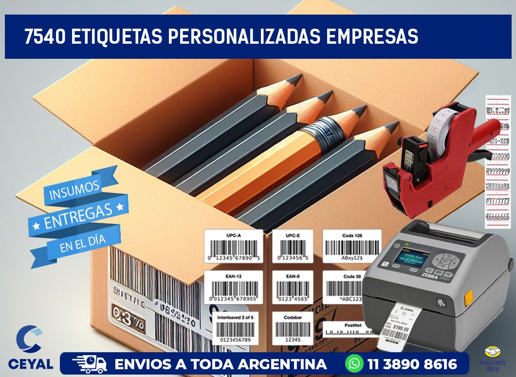 7540 Etiquetas personalizadas empresas