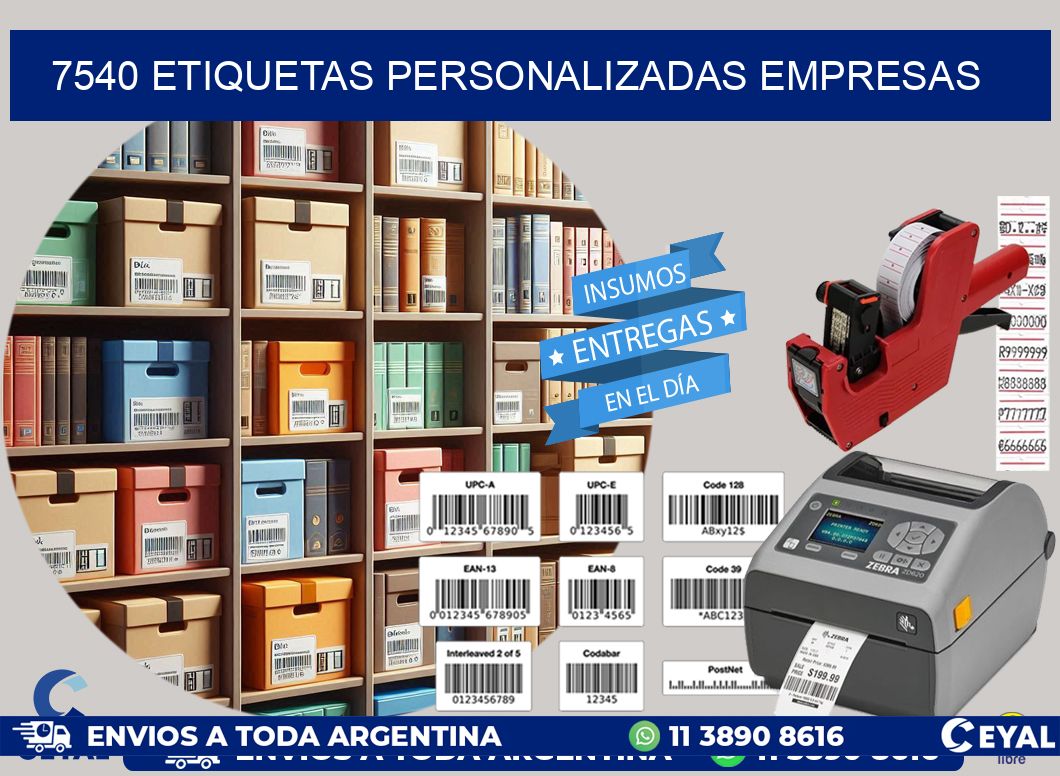 7540 Etiquetas personalizadas empresas