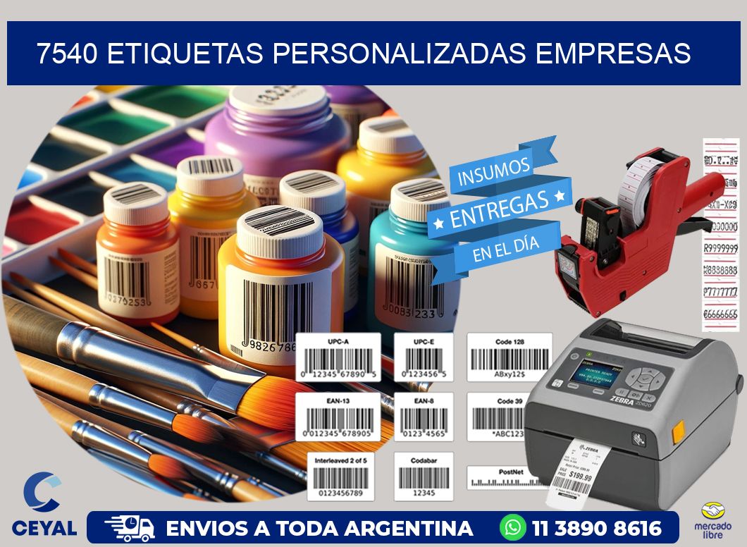 7540 Etiquetas personalizadas empresas