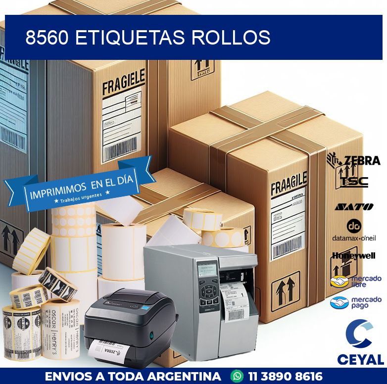 8560 etiquetas rollos