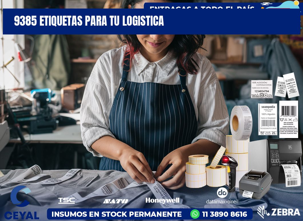 9385 etiquetas para tu logistica