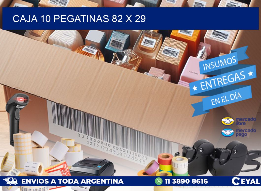 CAJA 10 PEGATINAS 82 x 29