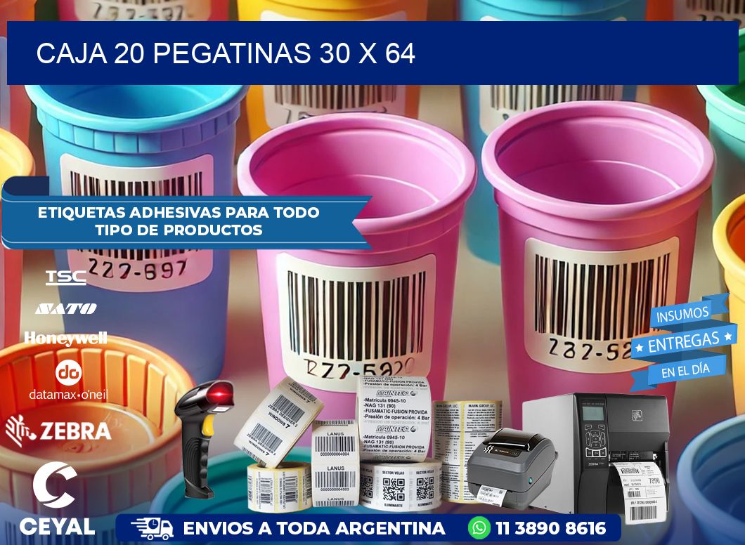 CAJA 20 PEGATINAS 30 x 64