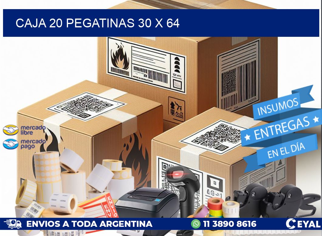 CAJA 20 PEGATINAS 30 x 64