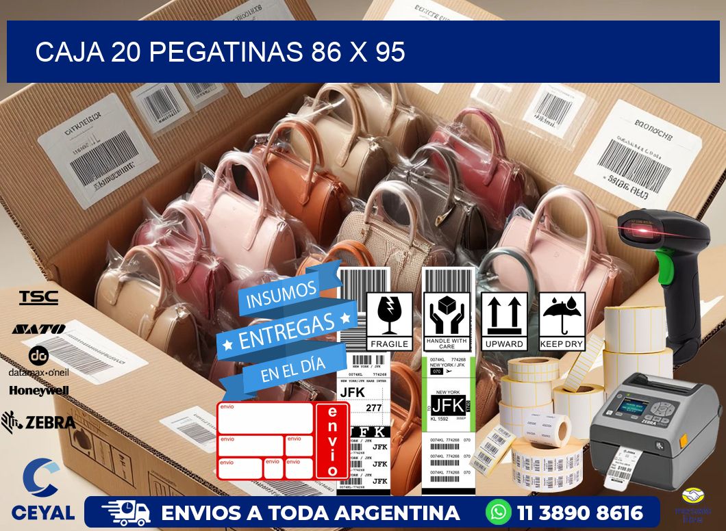 CAJA 20 PEGATINAS 86 x 95