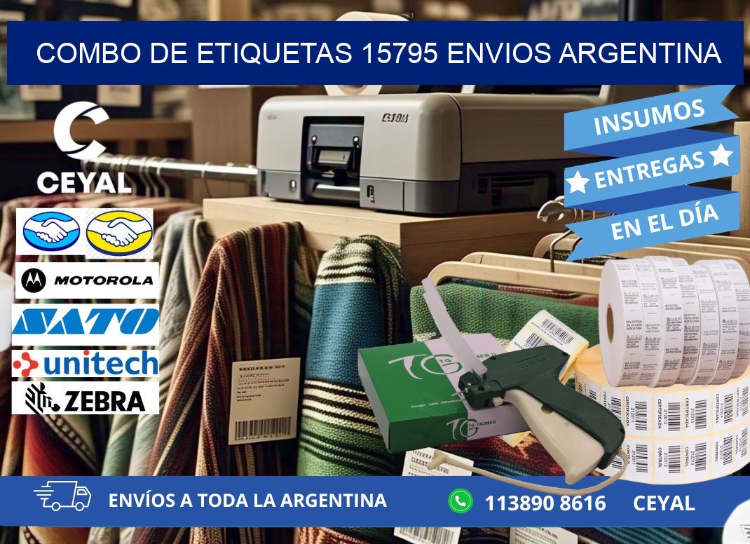Combo de etiquetas 15795 ENVIOS ARGENTINA