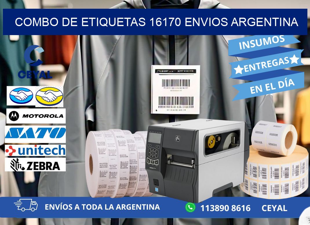 Combo de etiquetas 16170 ENVIOS ARGENTINA