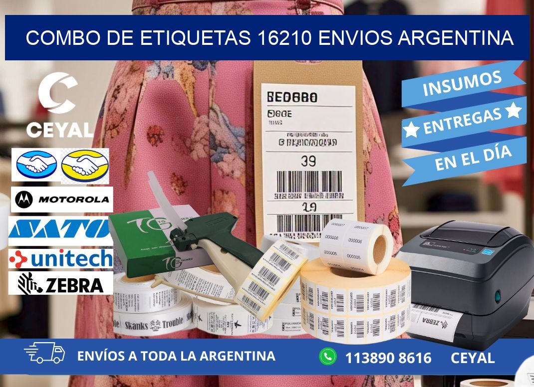 Combo de etiquetas 16210 ENVIOS ARGENTINA