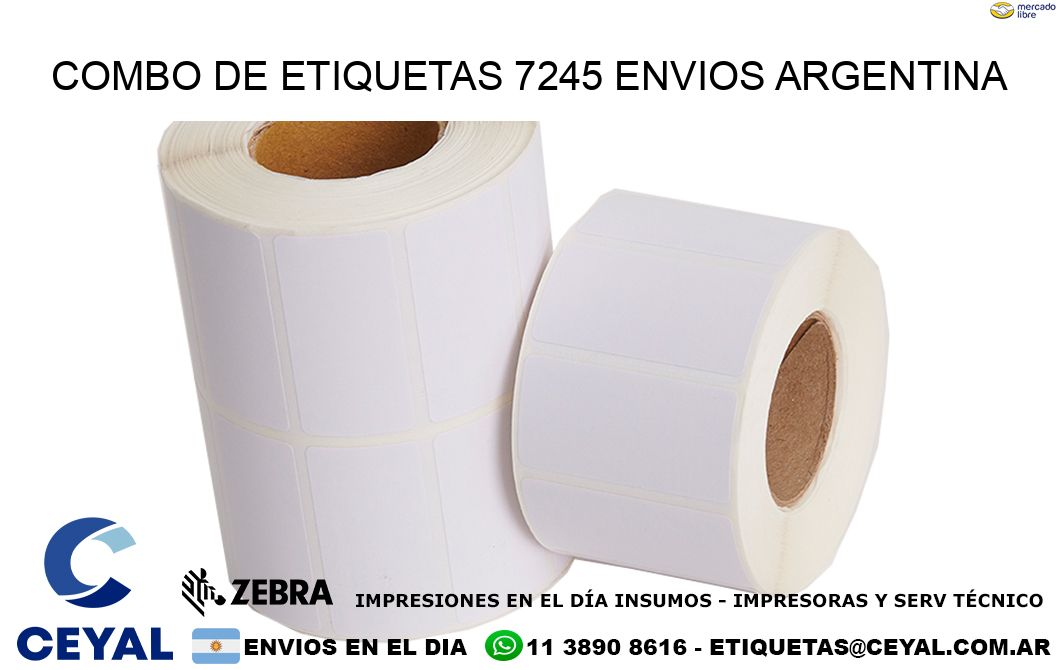 Combo de etiquetas 7245 ENVIOS ARGENTINA