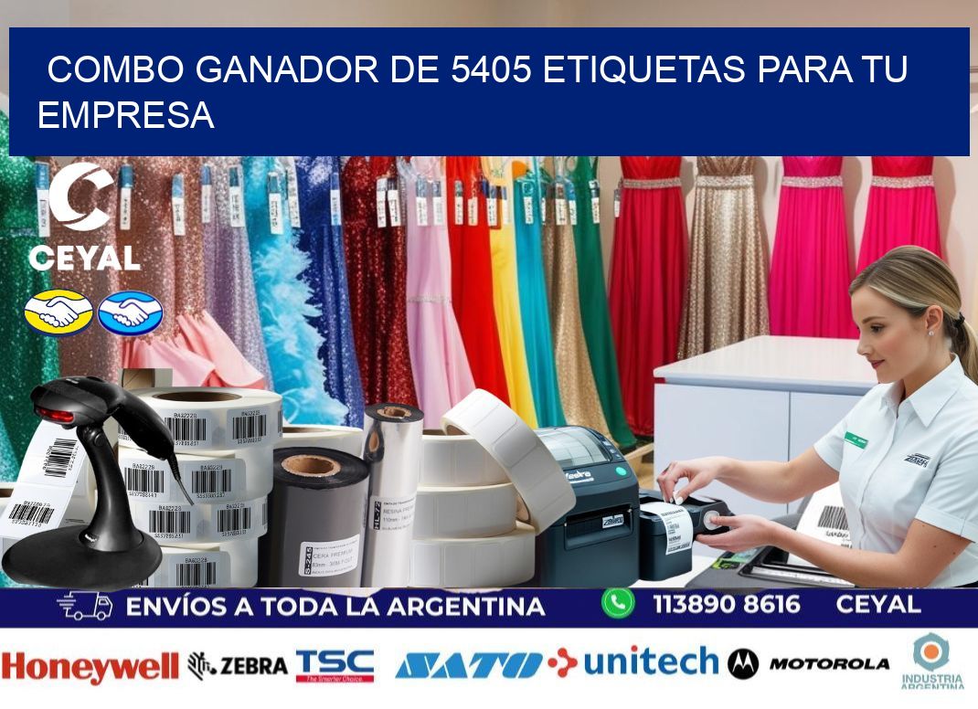 Combo ganador de 5405 etiquetas para tu empresa