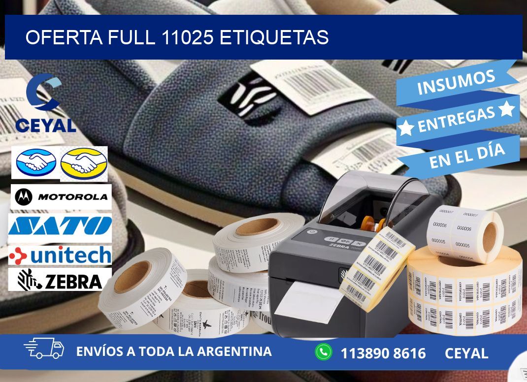 Oferta full 11025 etiquetas