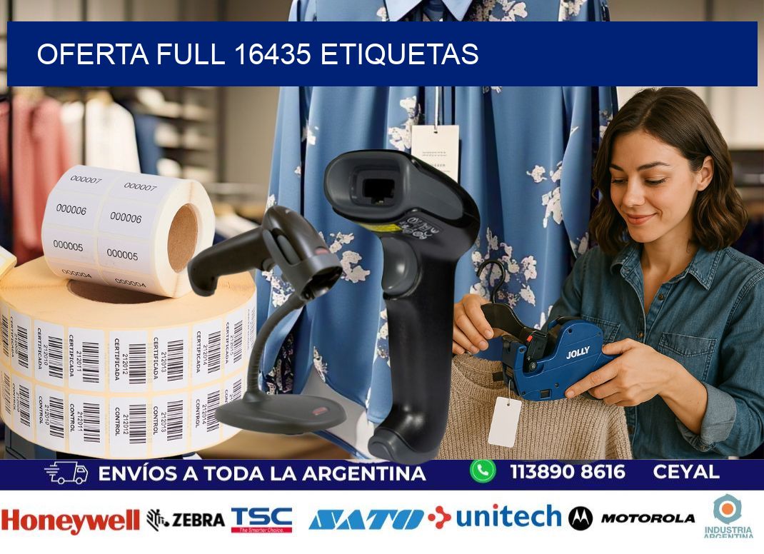 Oferta full 16435 etiquetas