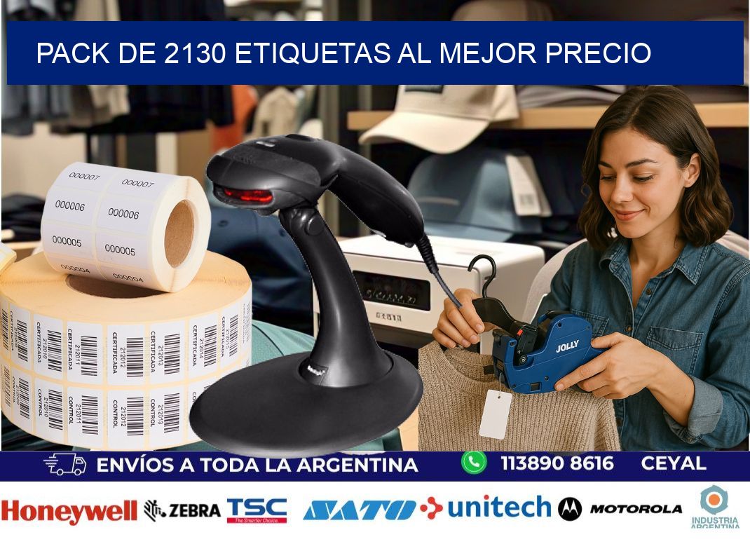 Pack de 2130 etiquetas al mejor precio