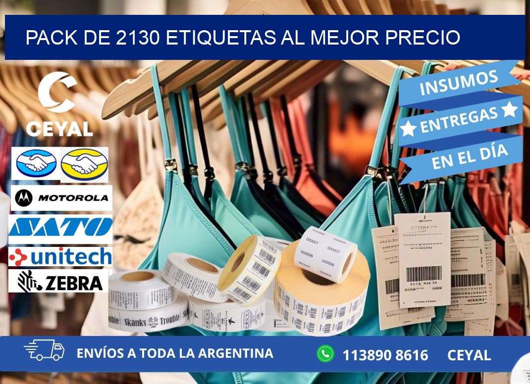 Pack de 2130 etiquetas al mejor precio