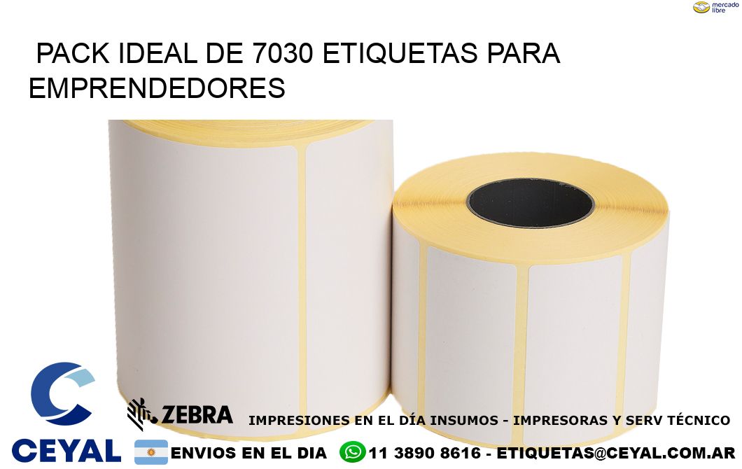 Pack ideal de 7030 etiquetas para emprendedores