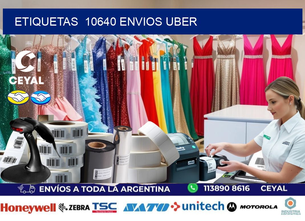 etiquetas  10640 ENVIOS UBER