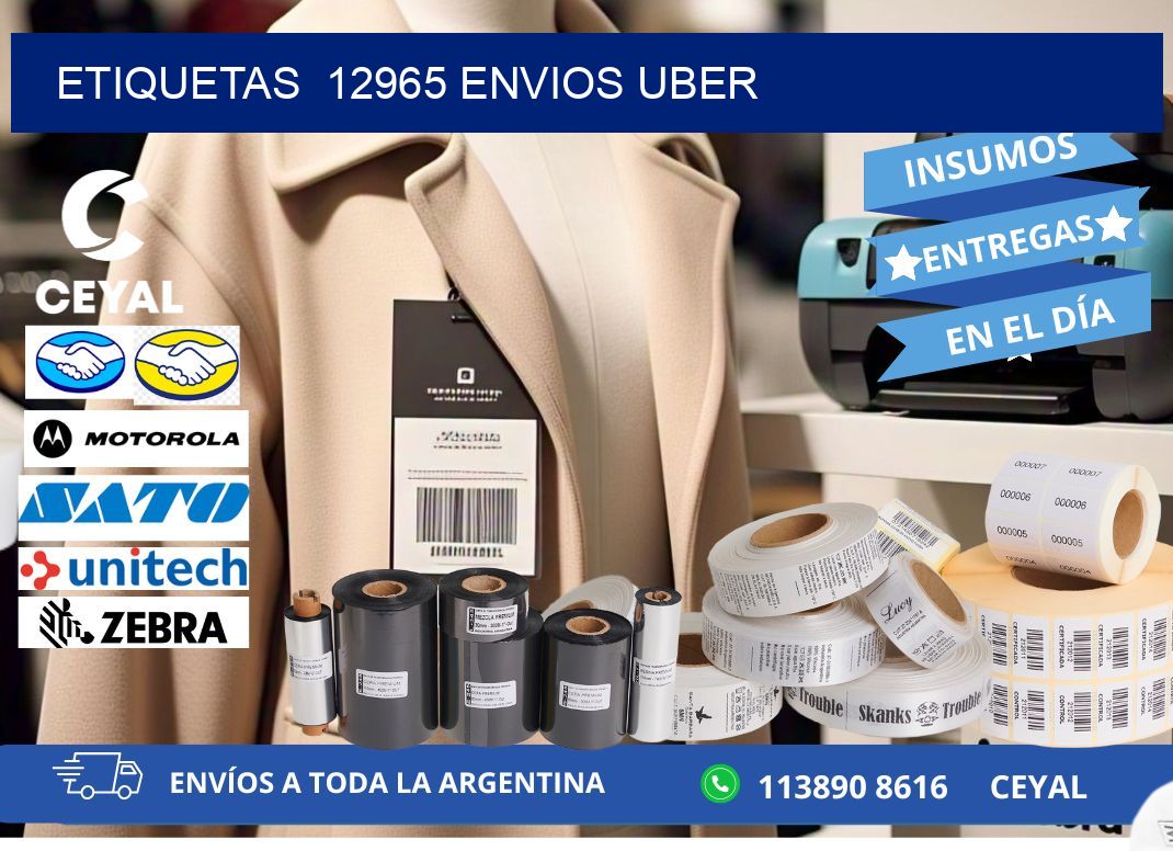 etiquetas  12965 ENVIOS UBER