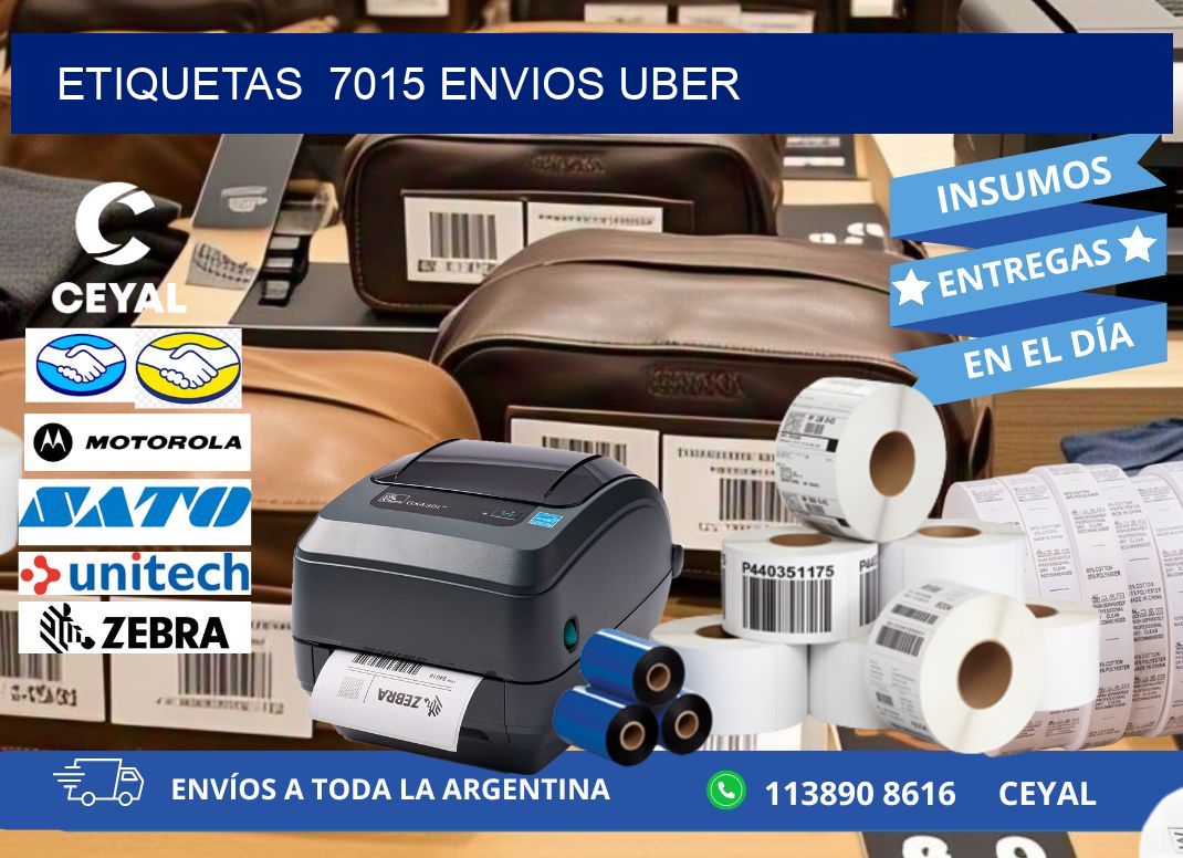 etiquetas  7015 ENVIOS UBER