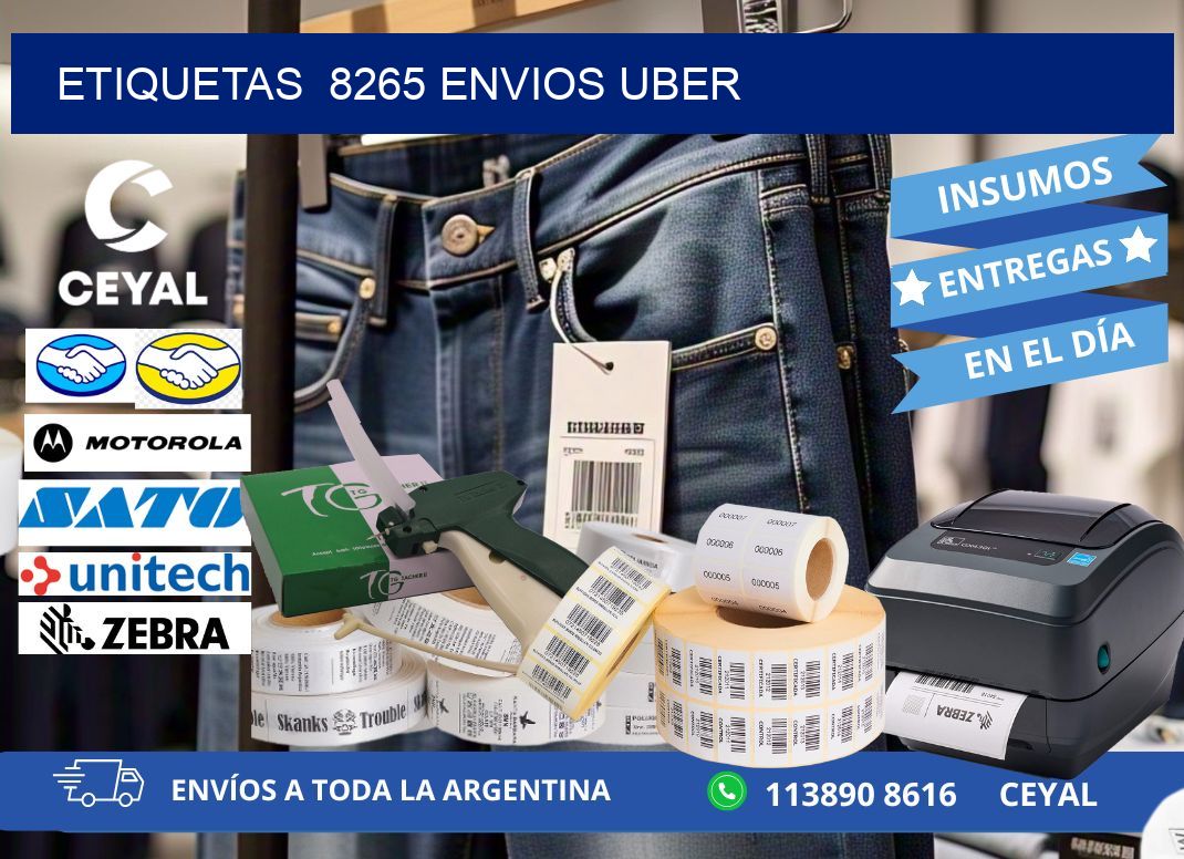 etiquetas 8265 ENVIOS UBER