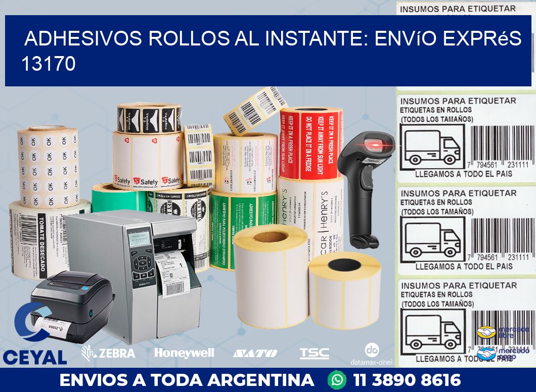 Adhesivos rollos al Instante: Envío Exprés 13170
