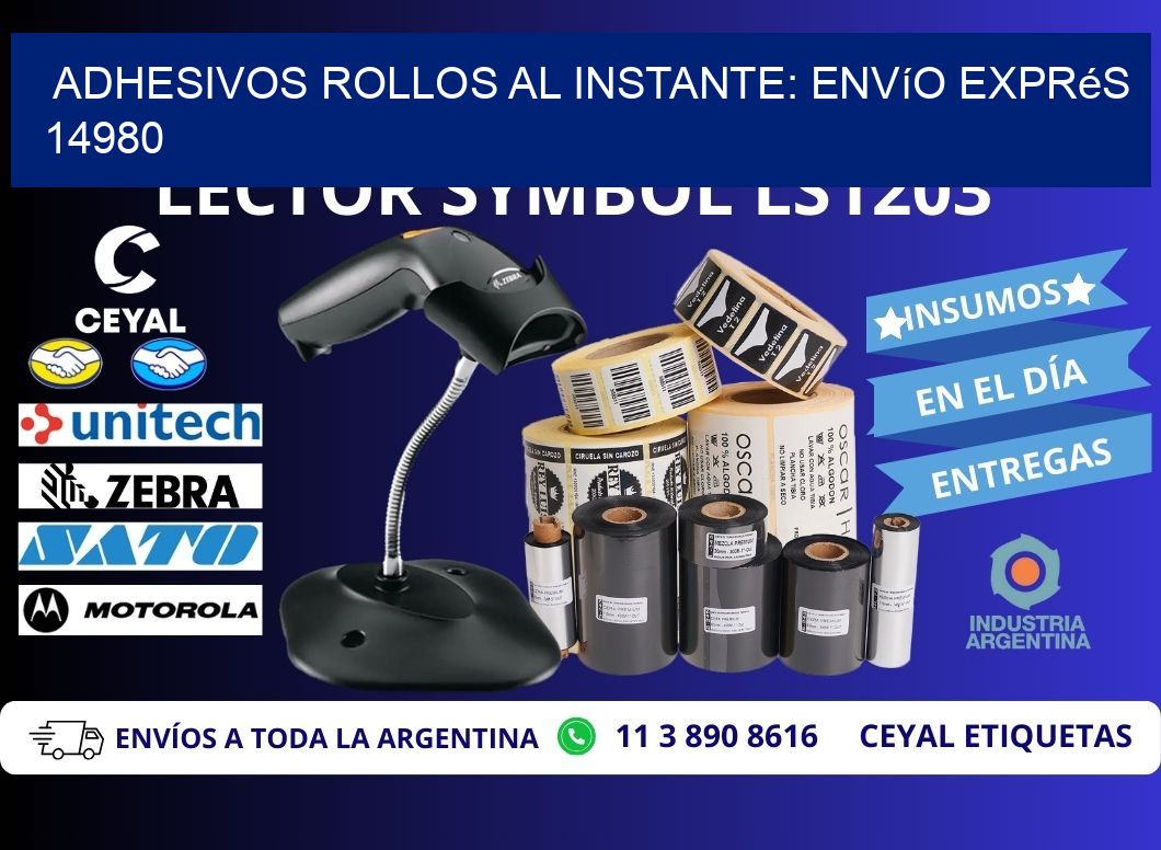 Adhesivos rollos al Instante: Envío Exprés 14980