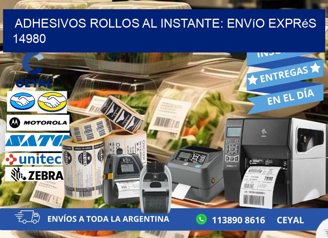 Adhesivos rollos al Instante: Envío Exprés 14980