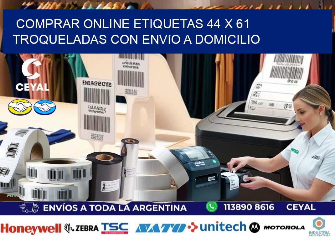 Comprar online etiquetas 44 x 61 troqueladas con envío a domicilio