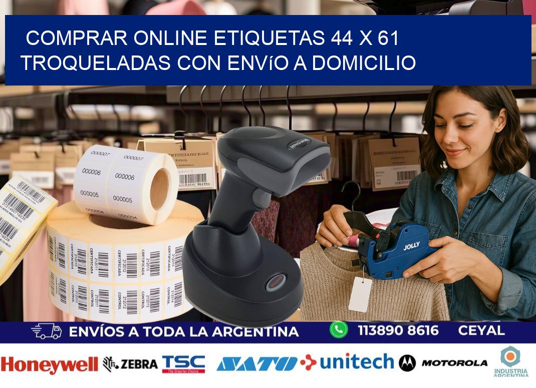 Comprar online etiquetas 44 x 61 troqueladas con envío a domicilio