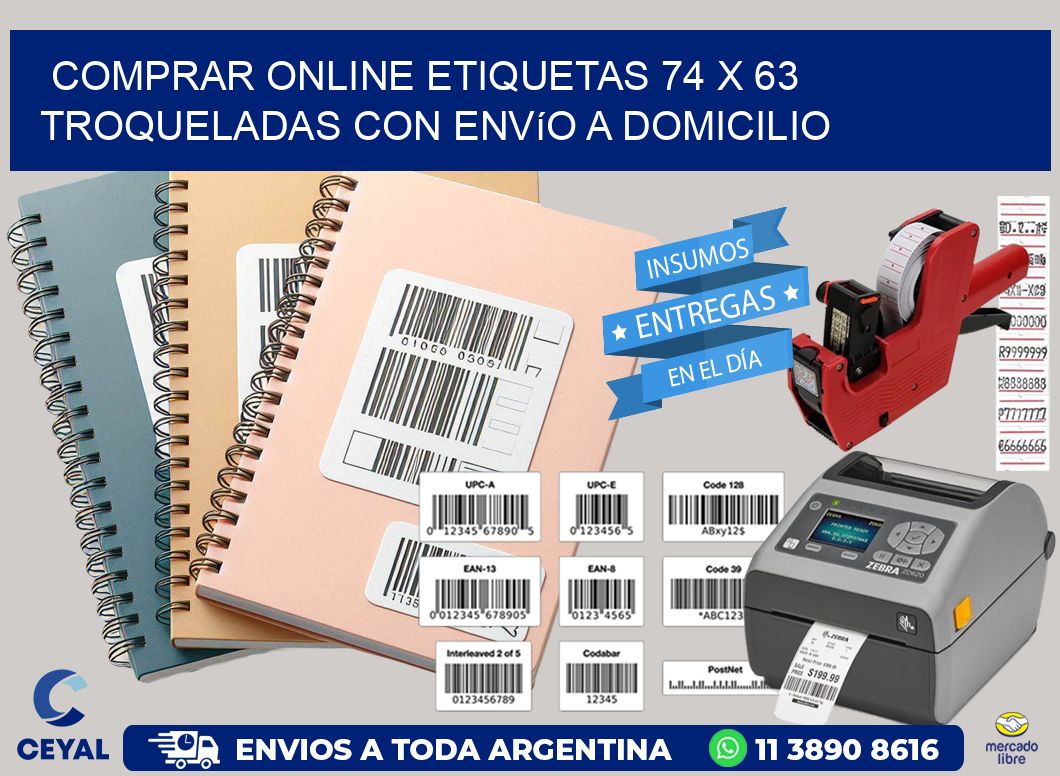 Comprar online etiquetas 74 x 63 troqueladas con envío a domicilio