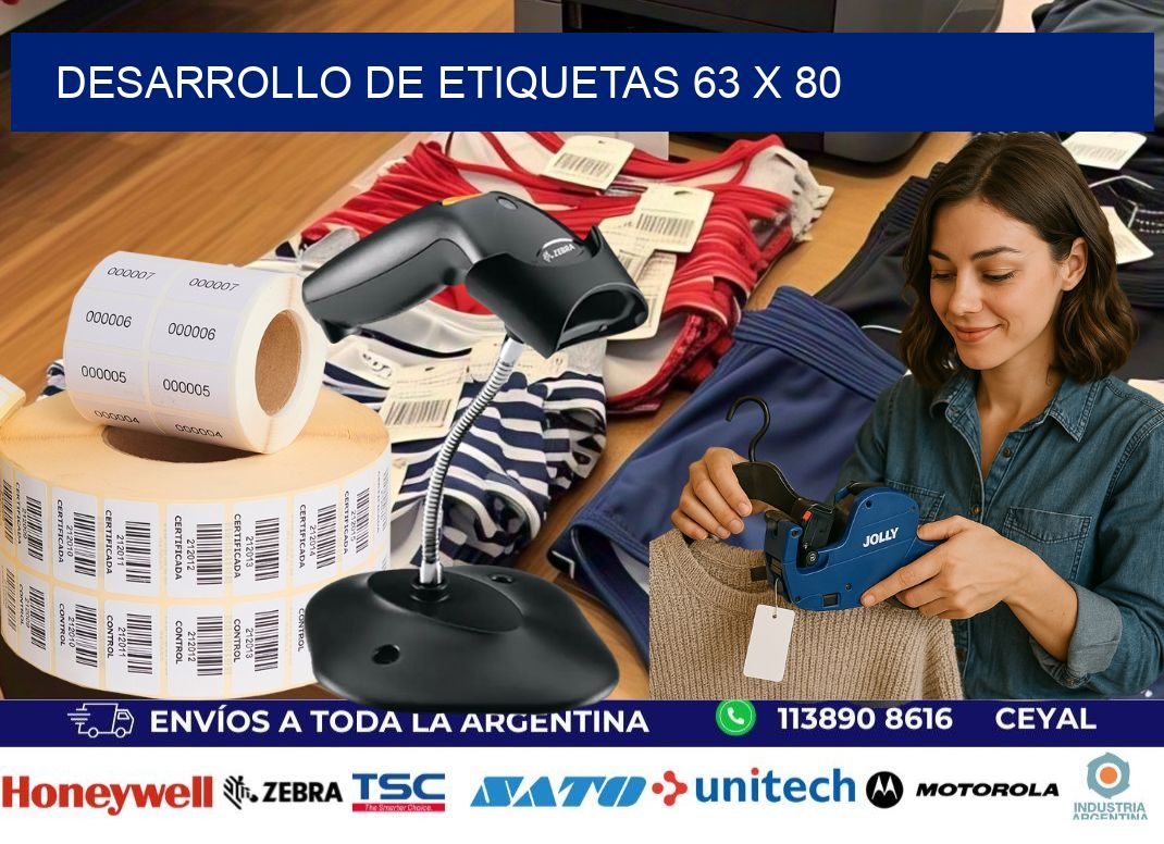 Desarrollo de etiquetas 63 x 80