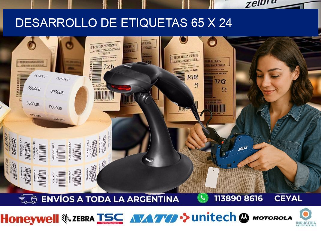 Desarrollo de etiquetas 65 x 24