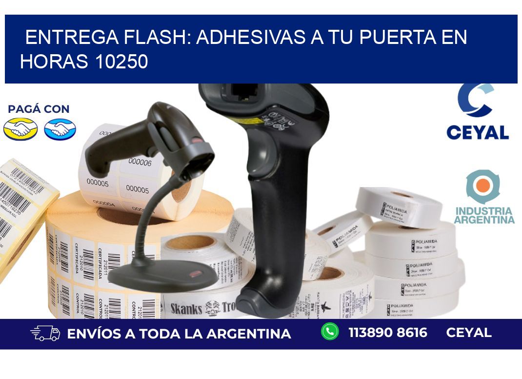Entrega Flash: Adhesivas A Tu Puerta en Horas 10250
