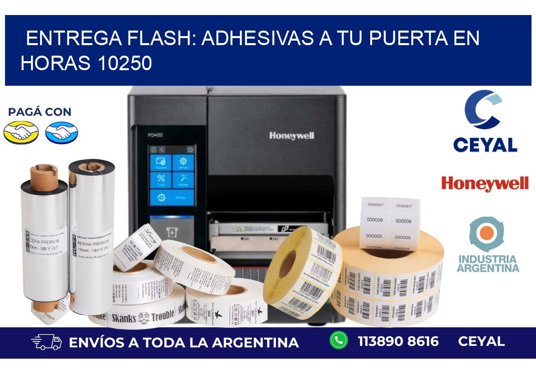Entrega Flash: Adhesivas A Tu Puerta en Horas 10250