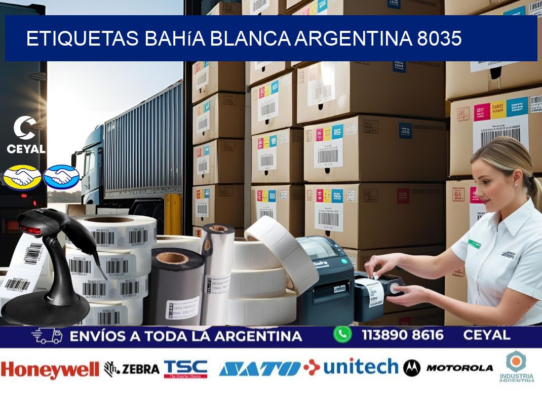 Etiquetas Bahía Blanca Argentina 8035