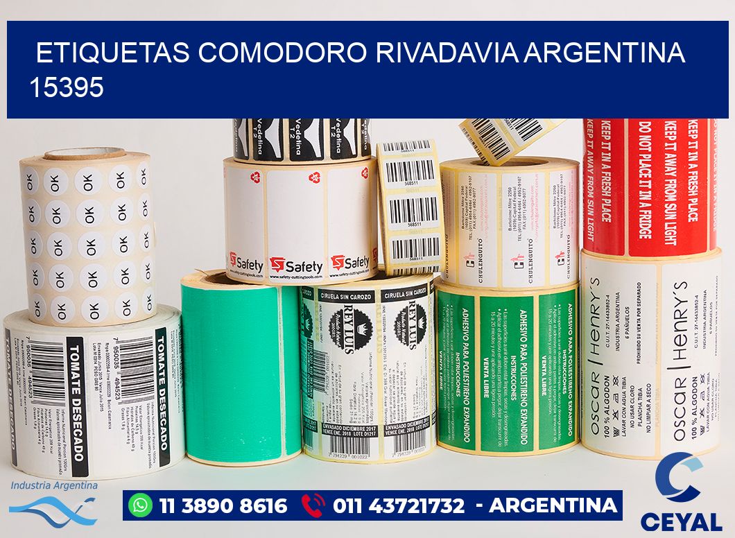 Etiquetas Comodoro Rivadavia Argentina 15395