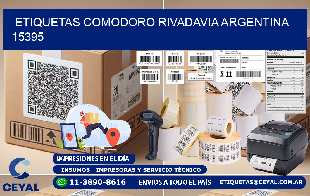 Etiquetas Comodoro Rivadavia Argentina 15395