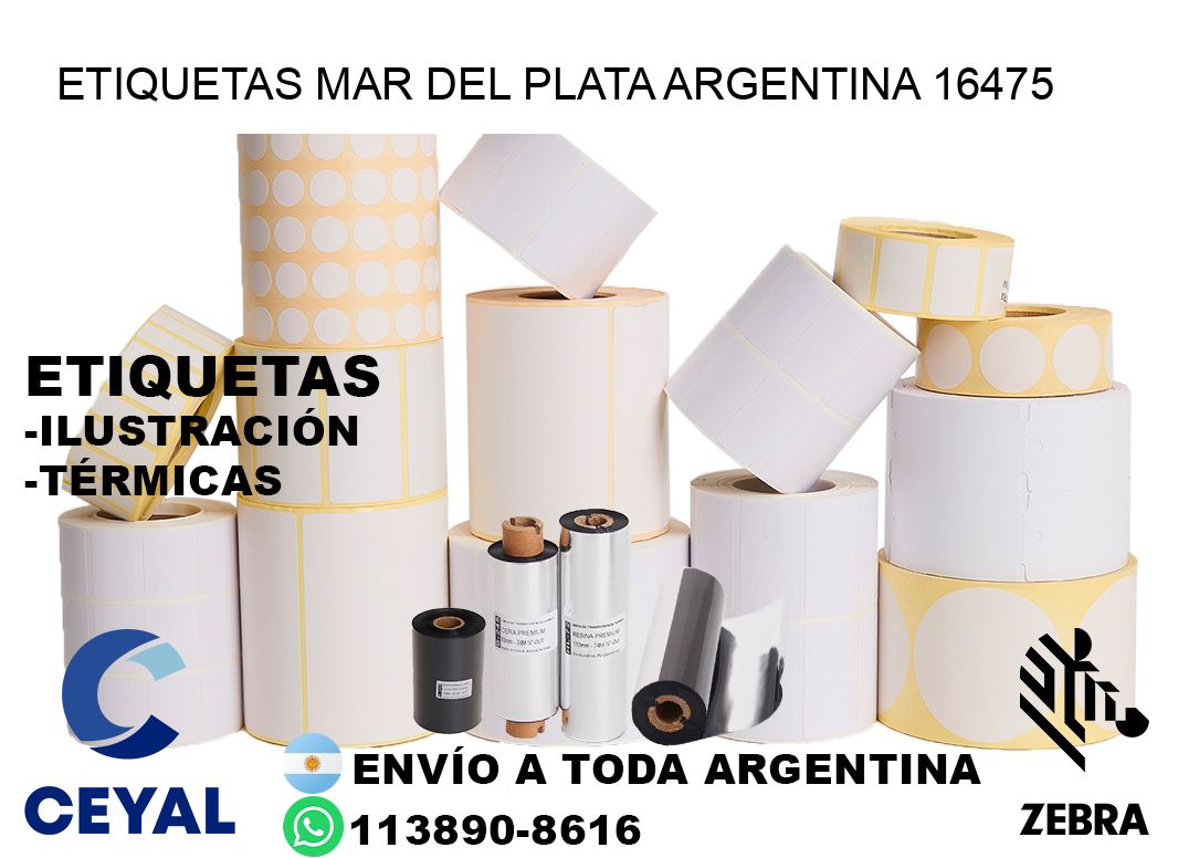 Etiquetas Mar del Plata Argentina 16475