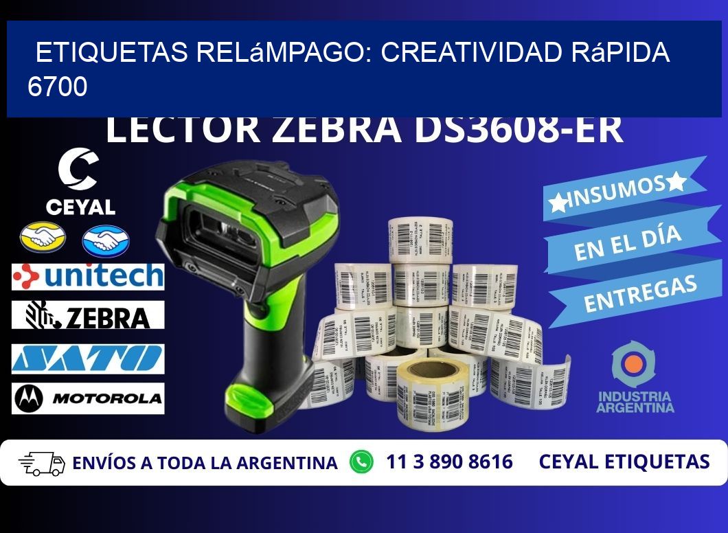 Etiquetas Relámpago: Creatividad Rápida 6700
