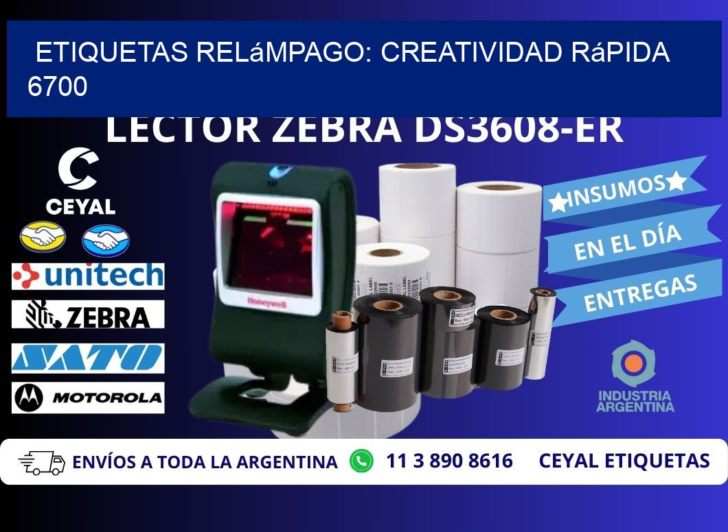 Etiquetas Relámpago: Creatividad Rápida 6700